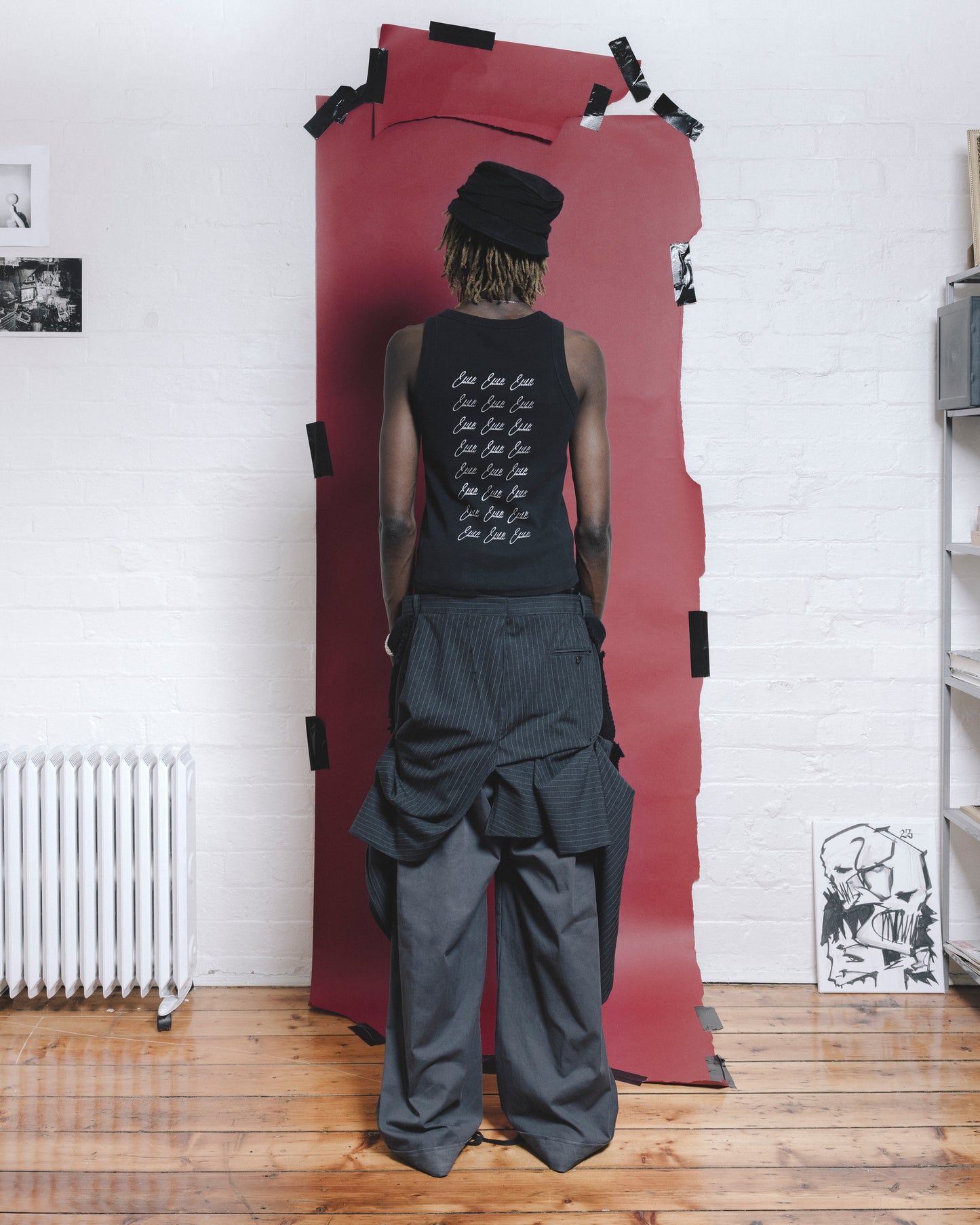 THUNDER GREY UPCYCLED TROUSERS